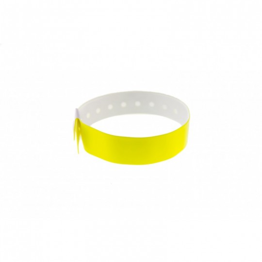 BRACELET JAUNE VINYLE TAILLE L x100 1474004